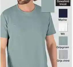 Damart T-shirt in gewafeld tricot aanbieding