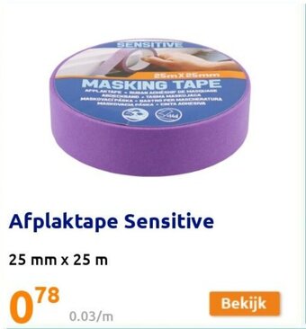 Action Afplaktape Sensitive aanbieding