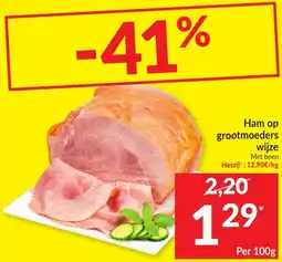 Intermarché Ham op grootmoeders wijze aanbieding