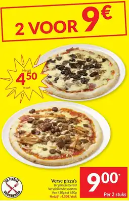 Intermarché Verse pizza's aanbieding
