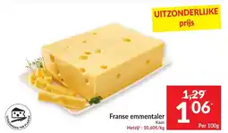 Intermarché Franse emmentaler aanbieding