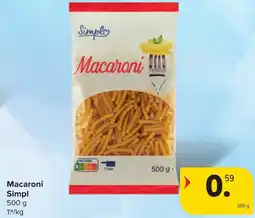 Hyper Carrefour Macaroni simpl aanbieding