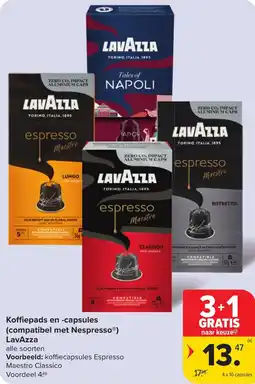 Hyper Carrefour Koffiepads en -capsules (compatibel met nespresso) lavazza aanbieding