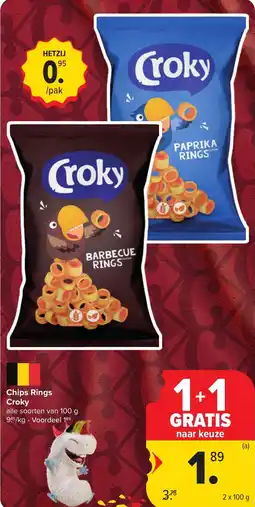 Hyper Carrefour Chips Rings Croky aanbieding