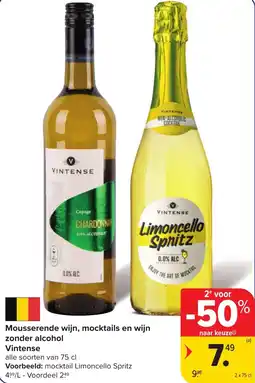 Hyper Carrefour Mousserende wijn, mocktails en wijn aanbieding