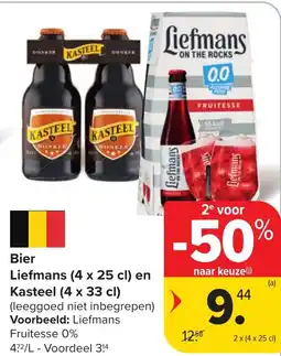 Hyper Carrefour Bier liefmans en kasteel aanbieding