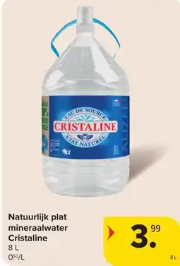 Hyper Carrefour Natuurlijk plat mineraalwater cristaline aanbieding