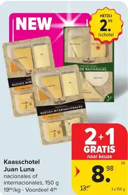 Hyper Carrefour Kaasschotel juan luna aanbieding
