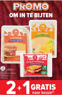 Hyper Carrefour Sneetjes kaas carrefour en carrefour selection aanbieding