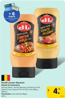 Hyper Carrefour Koude sauzen squeeze devos & lemmens aanbieding