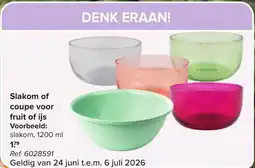 Hyper Carrefour Slakom of coupe voor fruit of ijs aanbieding