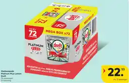 Hyper Carrefour Vaatwaspods platinum plus lemon aanbieding