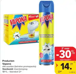 Hyper Carrefour Producten vapona aanbieding