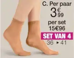 Damart Set van 4 paar sokjes in voile, 15 DEN aanbieding