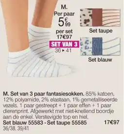 Damart Set van 3 paar fantasiesokken aanbieding