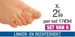 Damart Set van 6 teenscheiders aanbieding