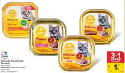Hyper Carrefour Kattenvoeding in vlootje Carrefour aanbieding