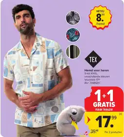 Hyper Carrefour Hemd voor heren aanbieding