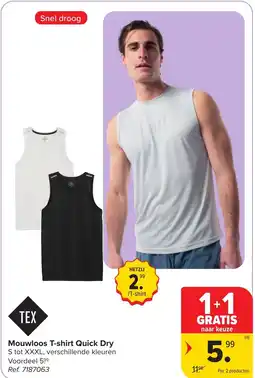 Hyper Carrefour Mouwloos T-shirt Quick Dry aanbieding
