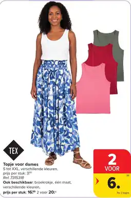 Hyper Carrefour Topje voor dames aanbieding