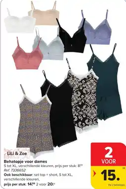Hyper Carrefour Behatopje voor dames aanbieding