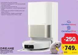 Hyper Carrefour DREAME Robotstofzuiger X50 Ultra Complete White aanbieding