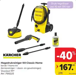 Hyper Carrefour Hogedrukreiniger K4 Classic Home aanbieding