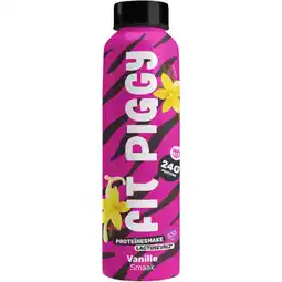 Albert Heijn Fit Piggy Proteïneshake vanille smaak aanbieding