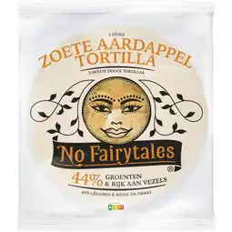 Albert Heijn No Fairytales Zoete aardappel tortilla wrap aanbieding