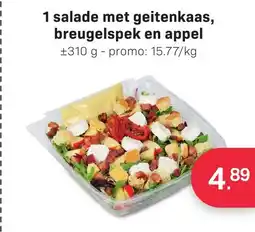 Buurtslagers Salade met Geitenkaas, Breugelspek en Appel aanbieding