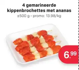 Buurtslagers Gemarineerde Kippenbrochettes met Ananas aanbieding