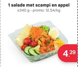 Buurtslagers Salade Met Scampi en Appel aanbieding