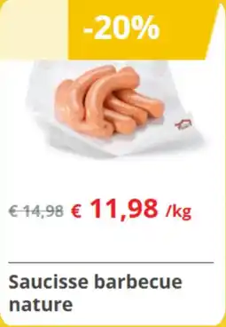 Renmans Saucisse Barbecue Nature aanbieding