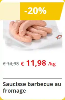 Renmans Saucisse Barbecue au Fromage aanbieding