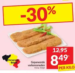 Intermarché Gepaneerde Varkenssneden aanbieding