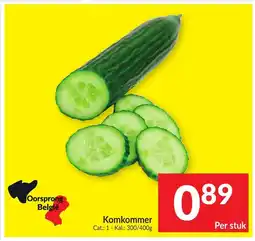 Intermarché Komkommer aanbieding