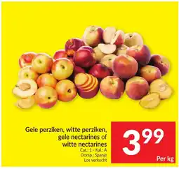 Intermarché Gele Perziken, Witte Perziken, Gele Nectarines of Witte Nectarines aanbieding