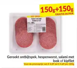 Intermarché Gerookt Ontbijtspek, Hespenworst, Salami met Look of Kipfilet aanbieding