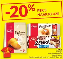 Intermarché Lotus Gebakjes aanbieding