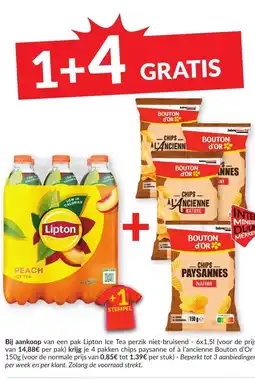 Intermarché ipton Ice Tea l'ancienne Bouton d'Or aanbieding