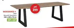 Weba WOODSHED aanbieding