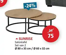 Weba SUNRISE aanbieding