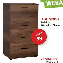 Weba KOMODO aanbieding
