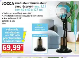 Norma Ventilateur brumisateur avec réservoir aanbieding