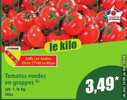 Norma Tomates rondes en grappes aanbieding