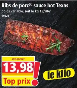 Norma Ribs de porc sauce hot Texas aanbieding