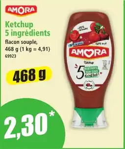Norma Amora Ketchup 5 ingrédients aanbieding