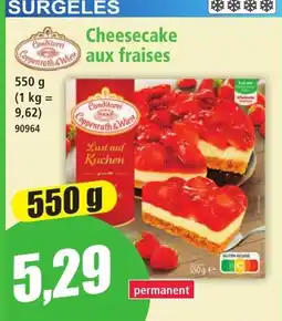Norma Cheesecake aux fraises aanbieding