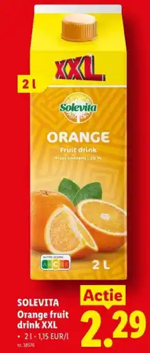 Lidl Orange fruit drink XXL aanbieding