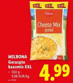 Lidl Geraspte kaasmix XXL aanbieding